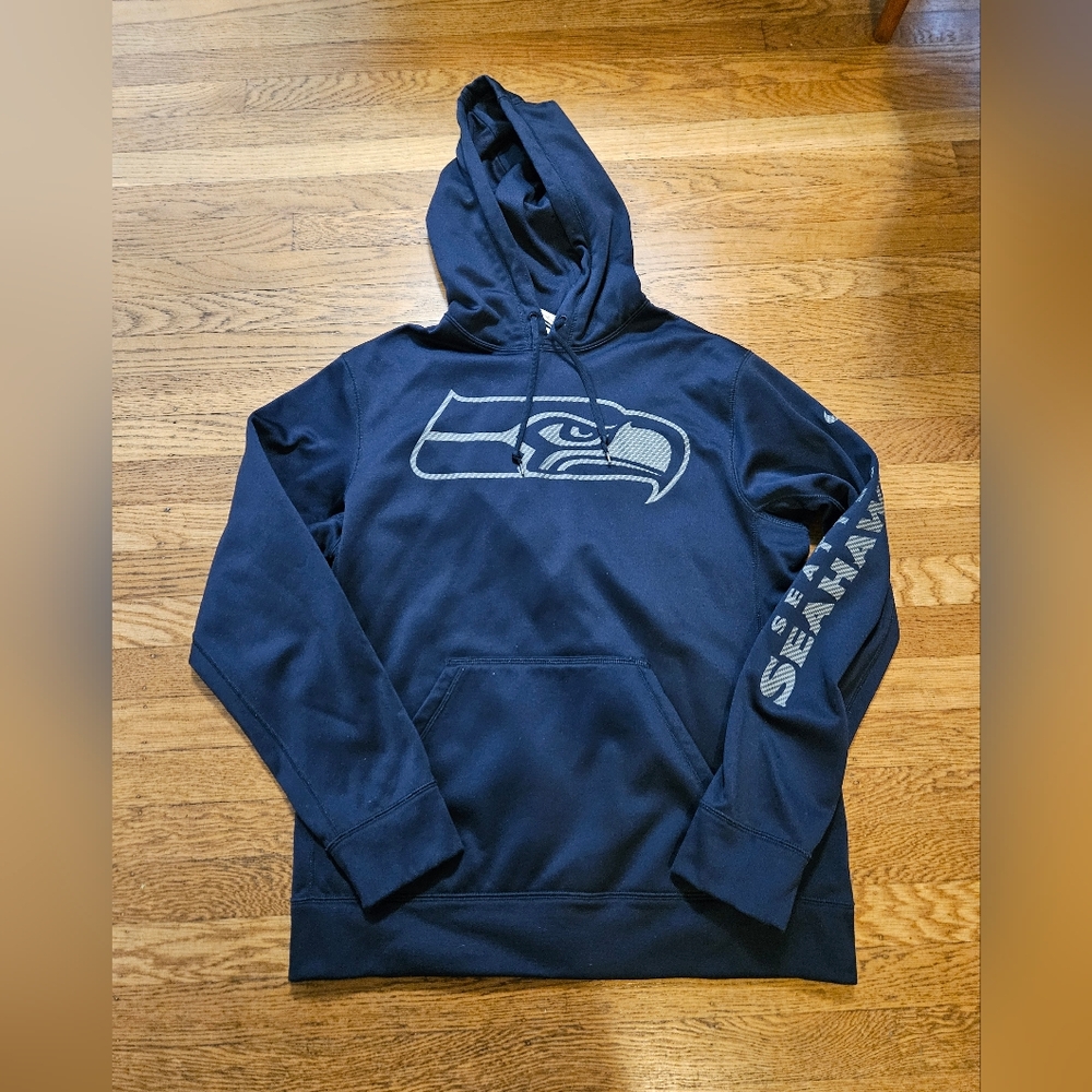 Nike Navy Blue Seahawks Hoodie